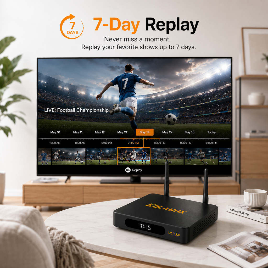 ColaBox L2 Plus — 4K Android 14 TV Box with 3,500+ Live Channels