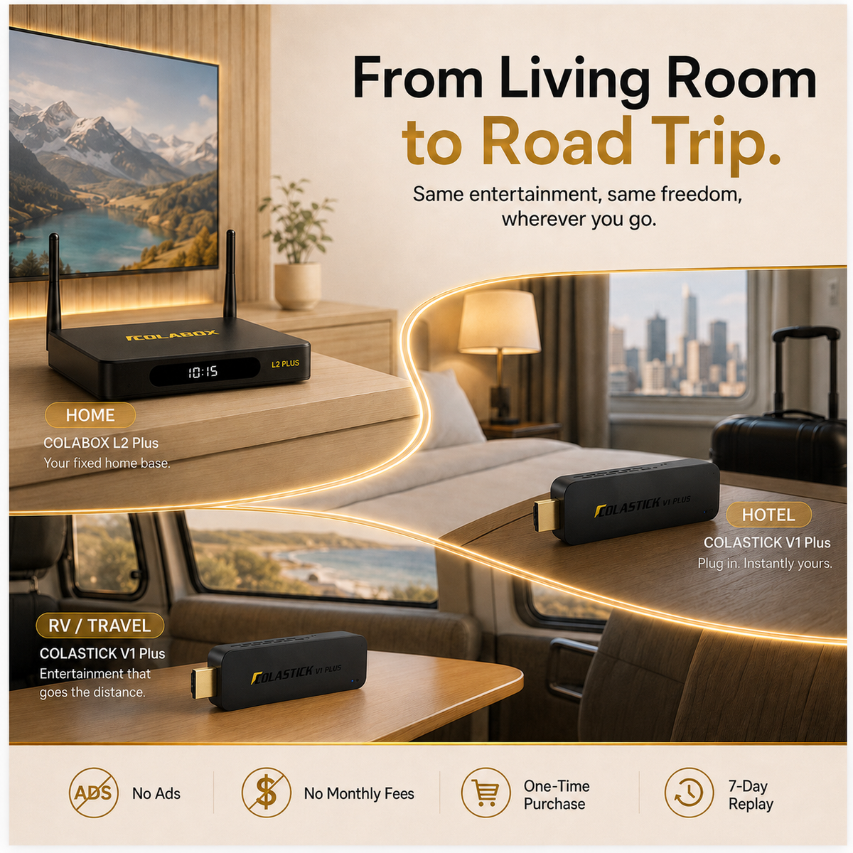 ColaBox L2 Plus + ColaStick V1 Plus Combo — Two TVs, One Purchase