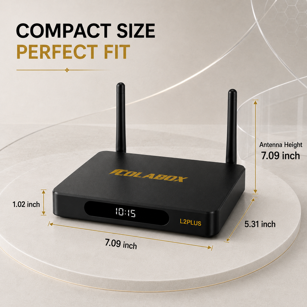 ColaBox L2 Plus — 4K Android 14 TV Box with 3,500+ Live Channels