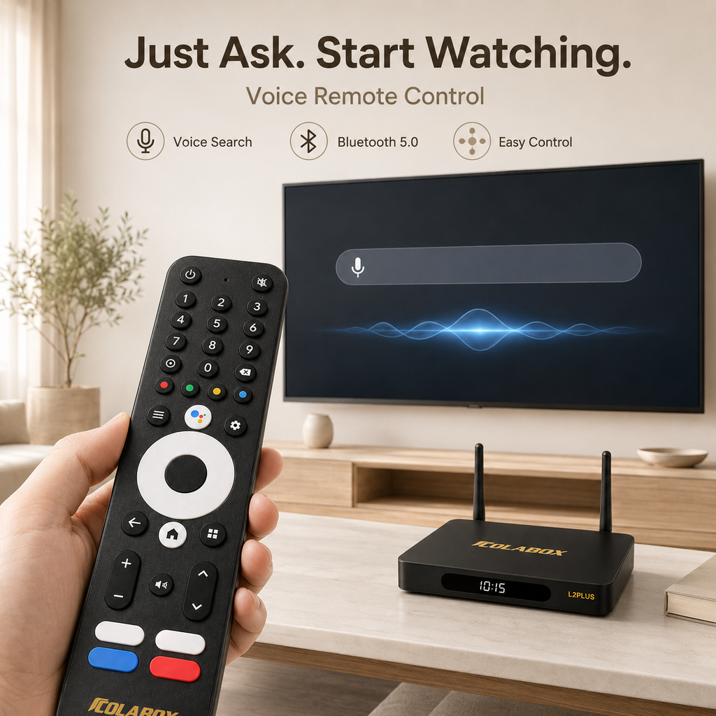 ColaBox L2 Plus — 4K Android 14 TV Box with 3,500+ Live Channels