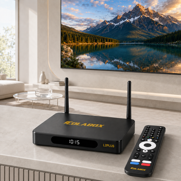 ColaBox L2 Plus — 4K Android 14 TV Box with 3,500+ Live Channels