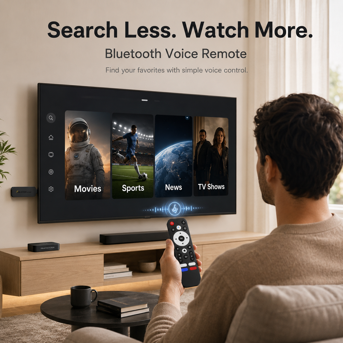 ColaStick V1 Plus — Portable 4K Streaming Stick, 3,500+ Channels