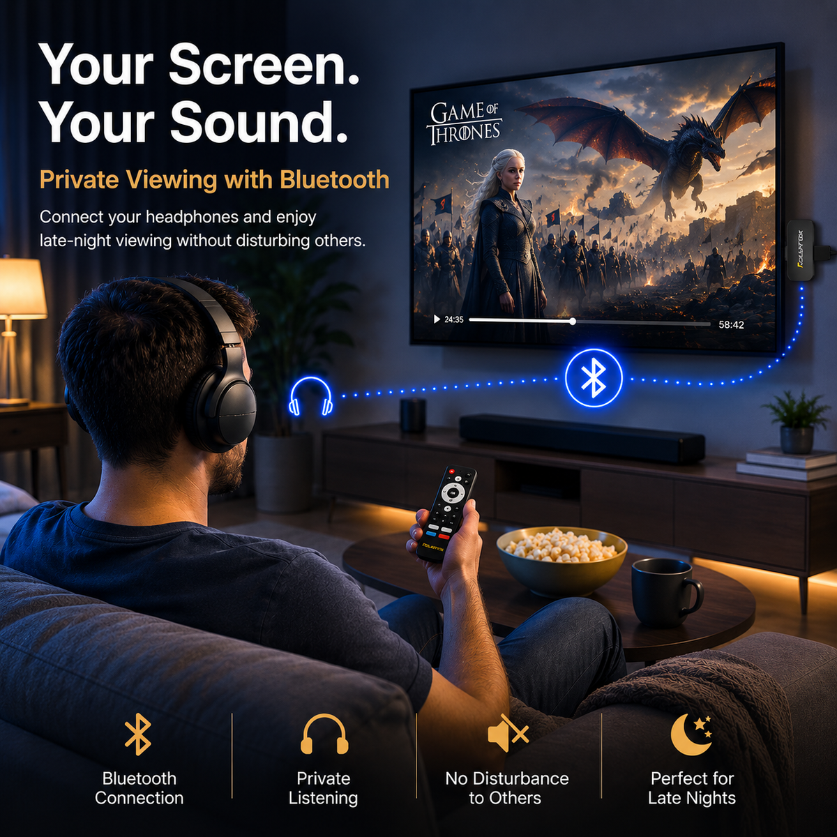 ColaStick V1 Plus — Portable 4K Streaming Stick, 3,500+ Channels