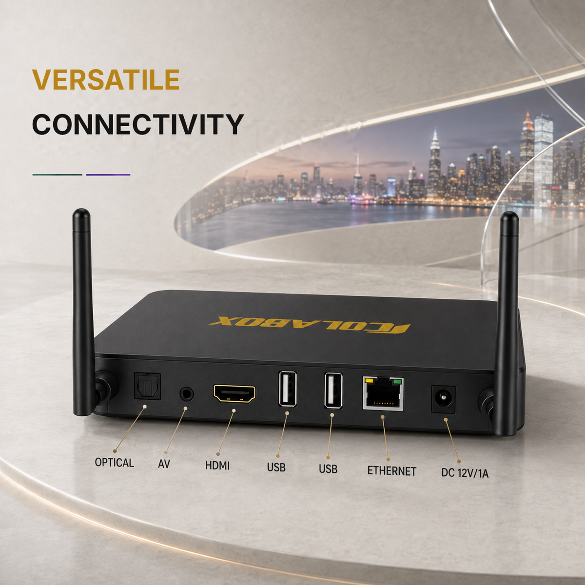 ColaBox L2 Plus — 4K Android 14 TV Box with 3,500+ Live Channels
